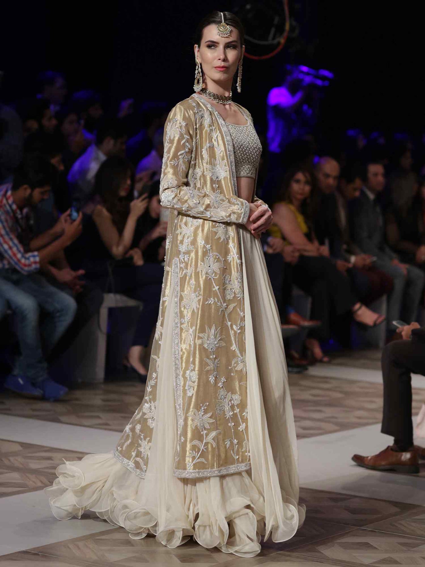 Borgia Coat, Blouse & Lehenga
