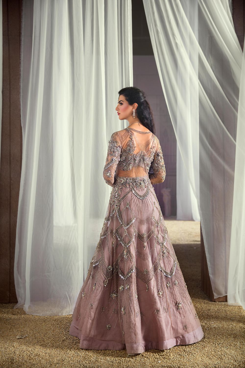 3 PIECE EMBROIDERED RAW SILK SUIT (LUXURY-PRET)