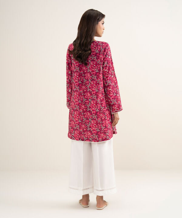 Embroidered Raw Silk Shirt