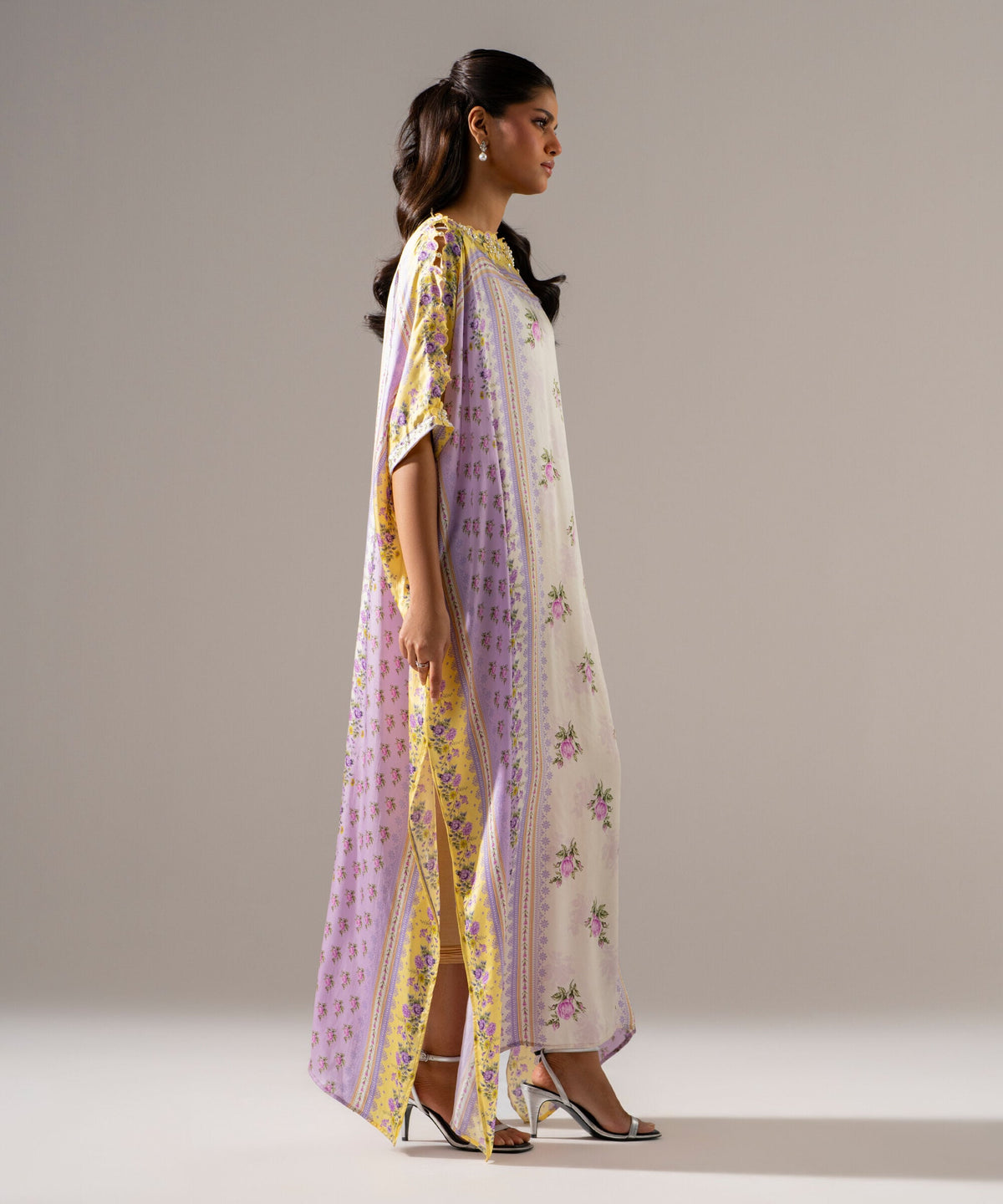 Printed Charmeuse Kaftan 1TNW26FTV106