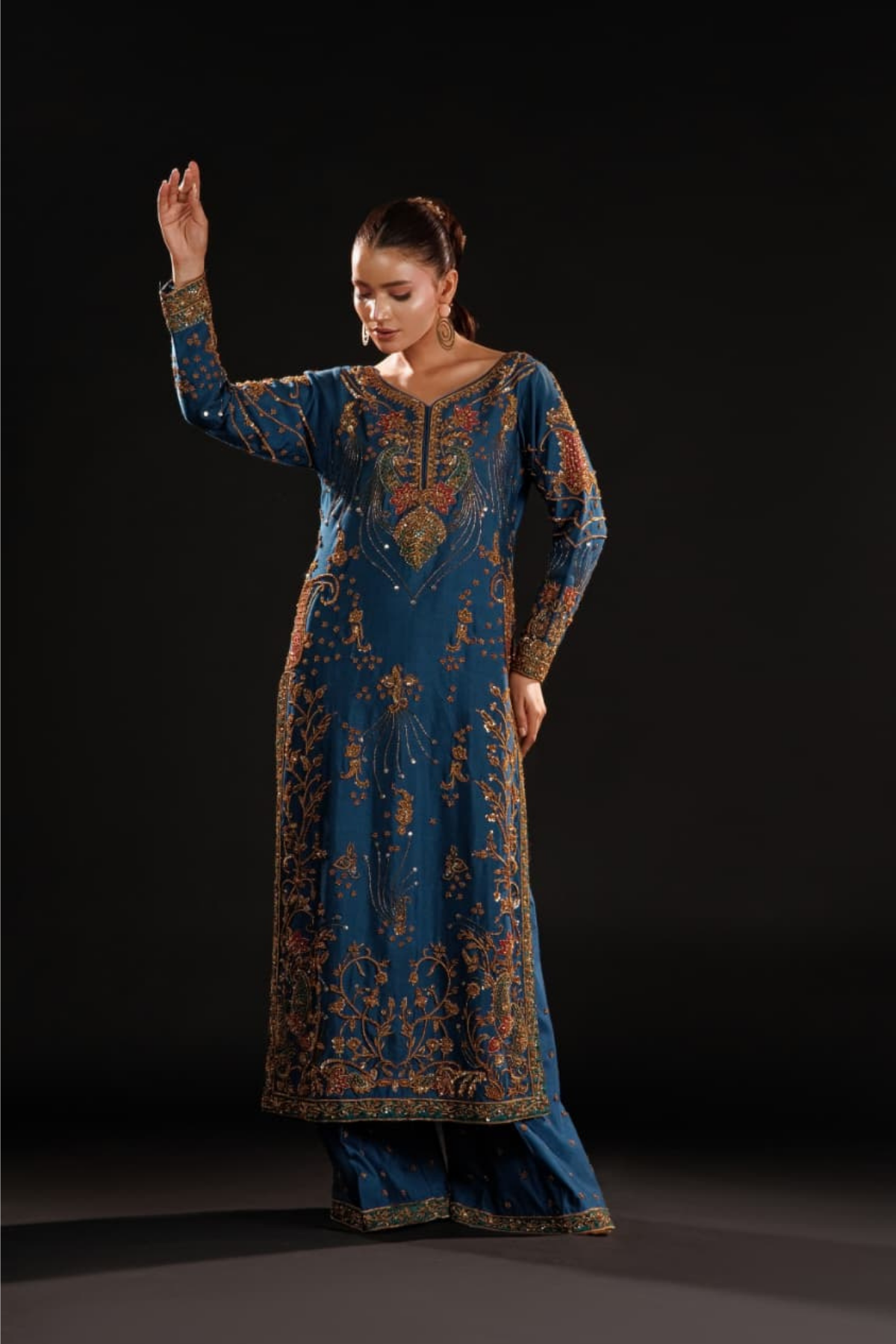Usama Silk – Azure Dynasty Style