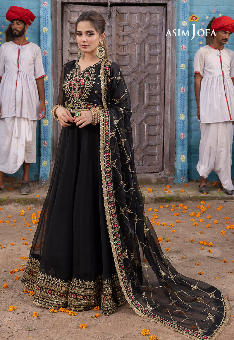 Ajab-25 Embroidered Chiffon 3 Pcs