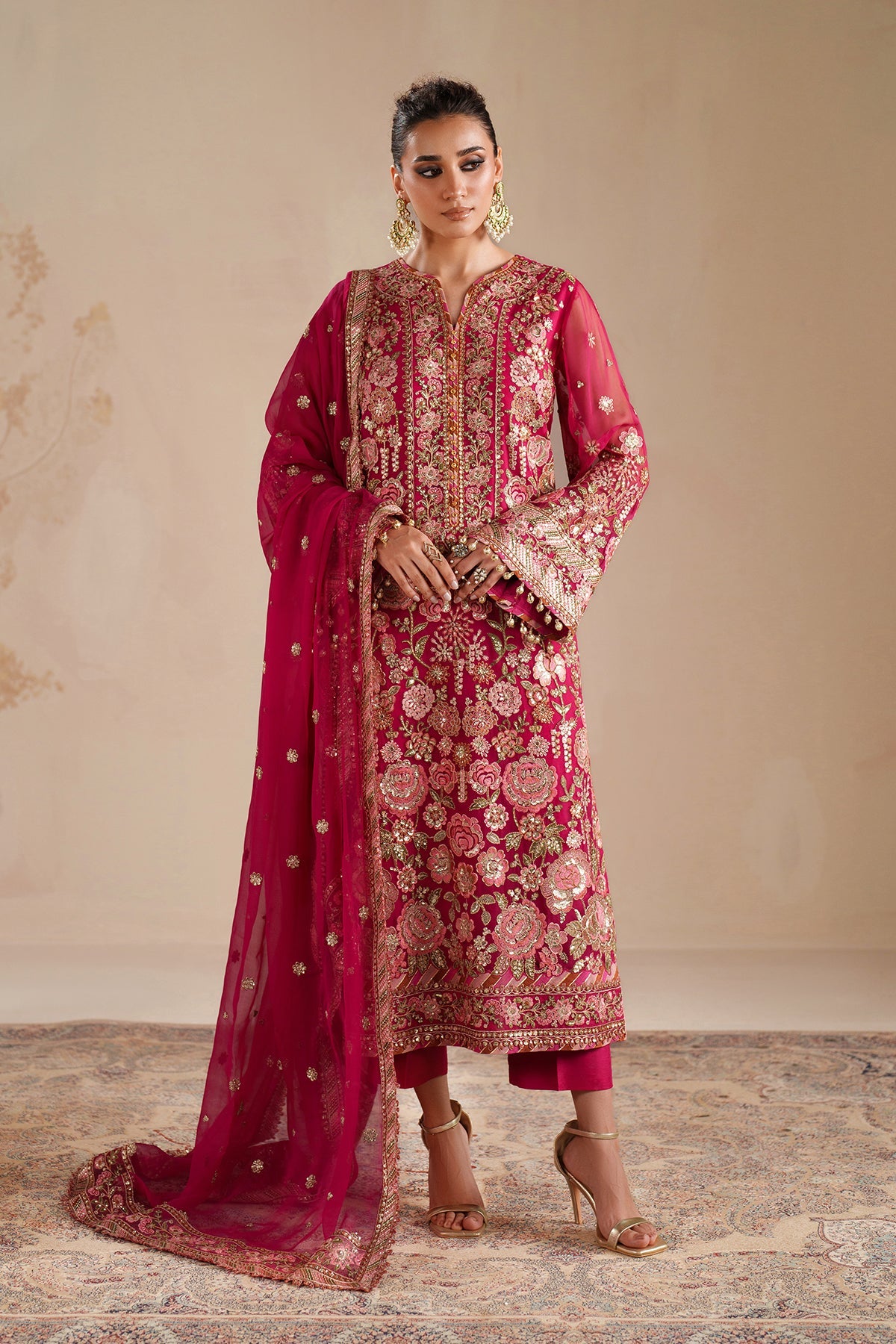 EMBROIDERED CHIFFON UF-4363
