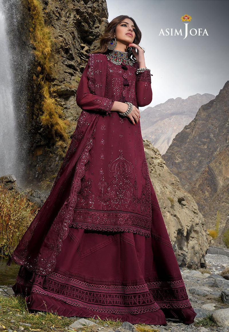 AJSL-19 EMBROIDERED LAWN 3 PCS