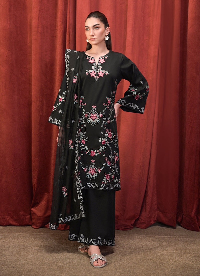 3 PC Embroidered Suit
