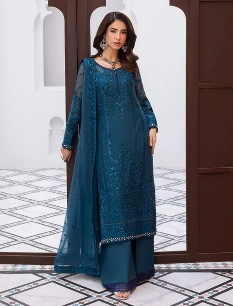 Gulaal Mist Luxury Chiffon Embroidered Unstitched 3PC Suit PA-234
