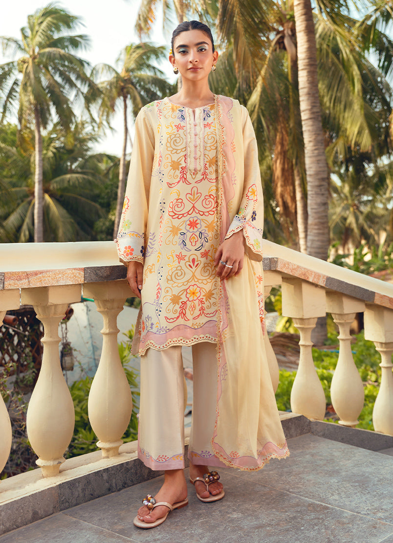 Printed 3 PC Suit