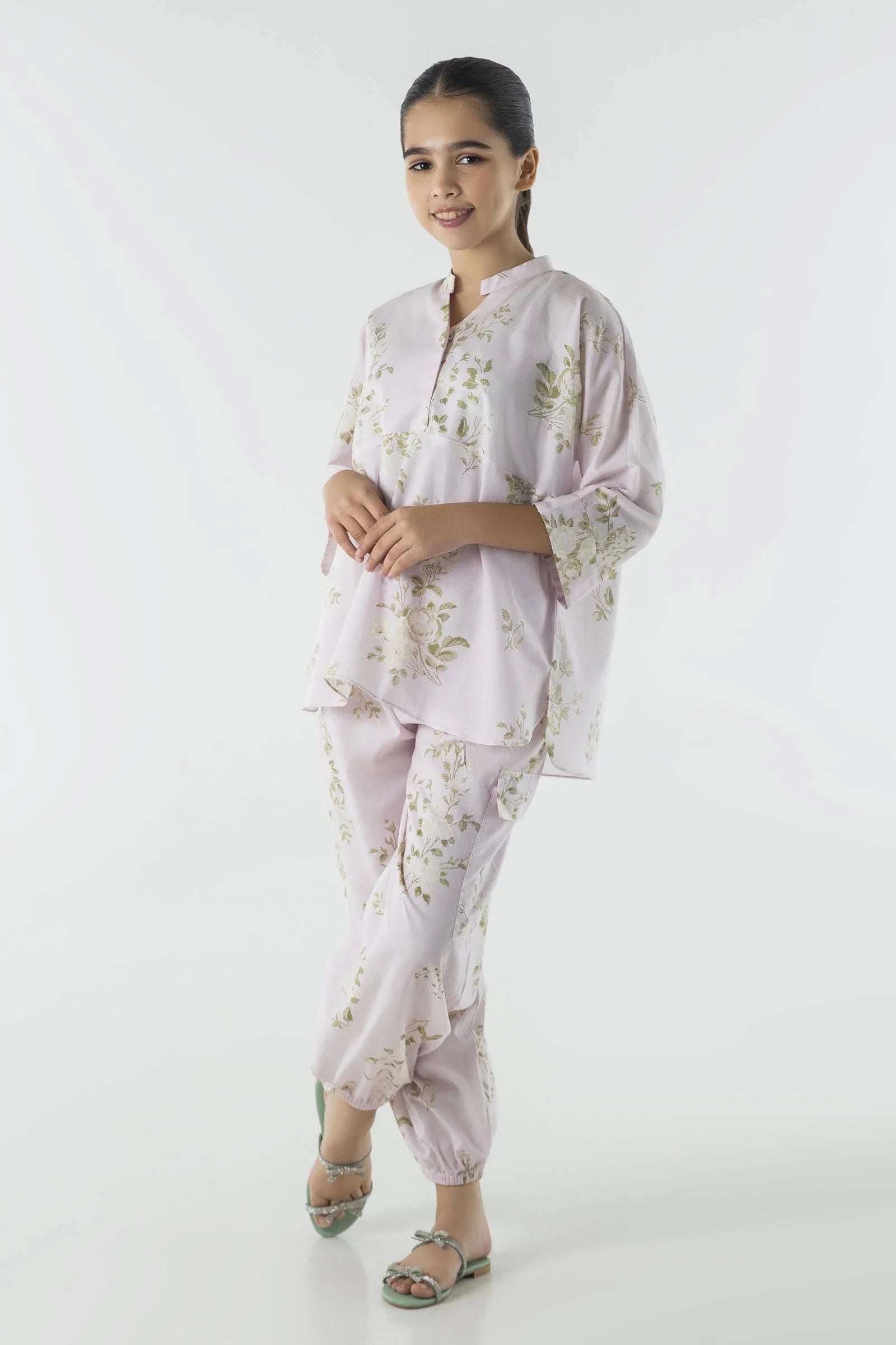 3 PC Embroidered Printed Suit