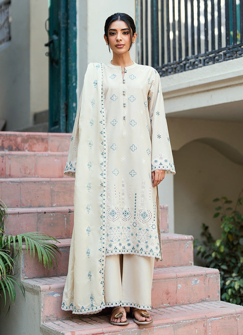 Embroidered 3 Pc Suit 14949 401