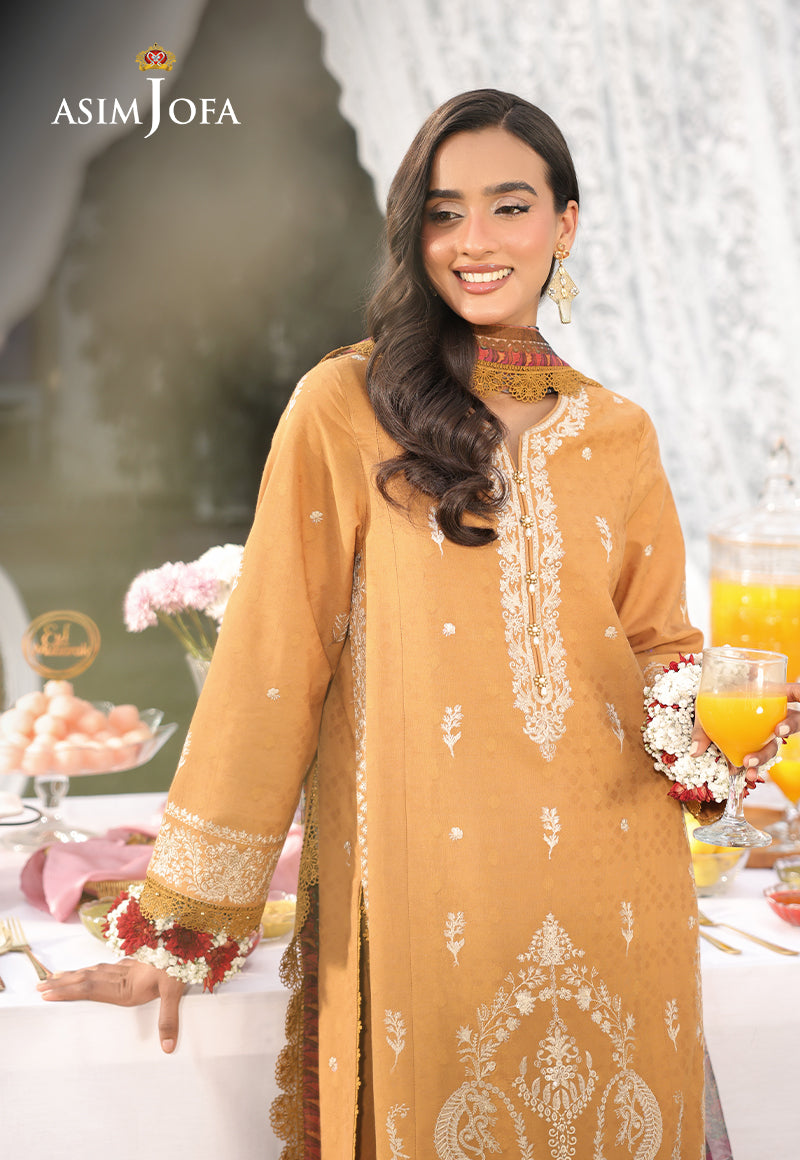 AJUBUD-04 Embroidered Jacquard Stitched 3 PCS