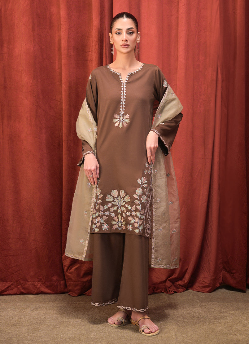 3 PC Embroidered Suit - 15111451551020
