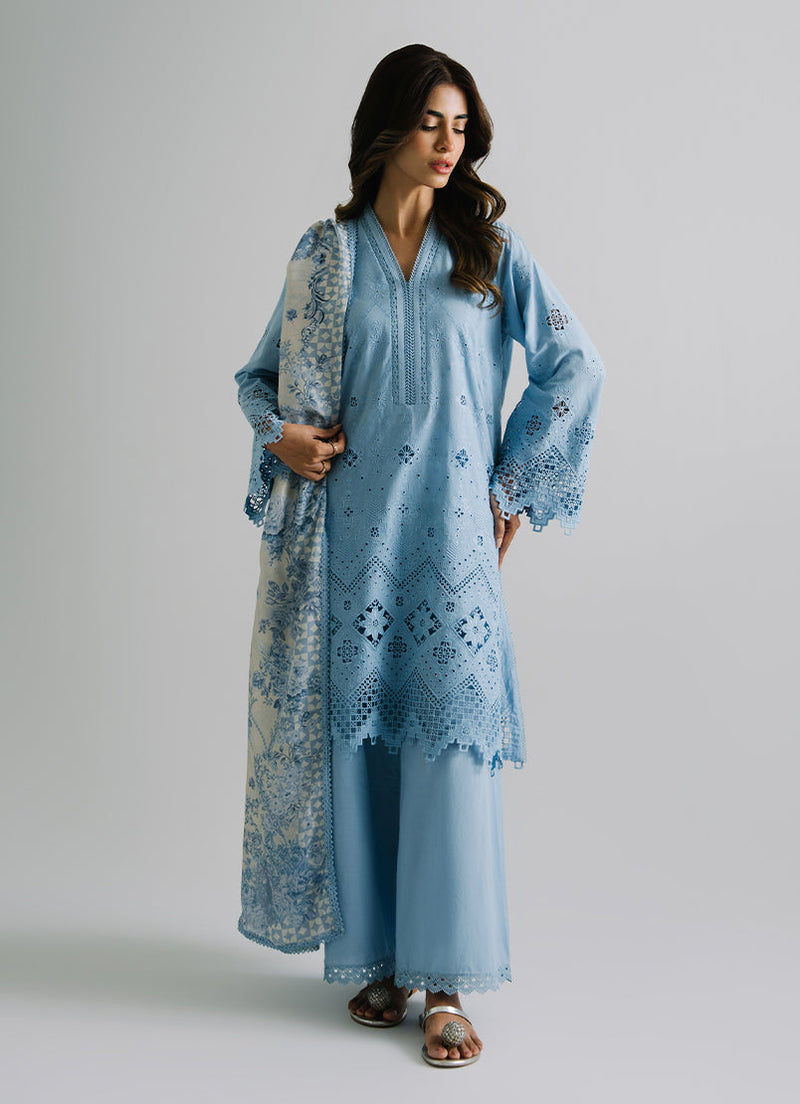 3 Pc Embroidered Suit