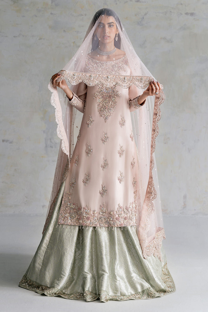 Mint And Blush Rose Bridal (D-08-B)