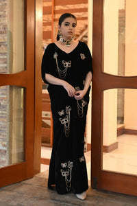 Black Velvet Kaftan