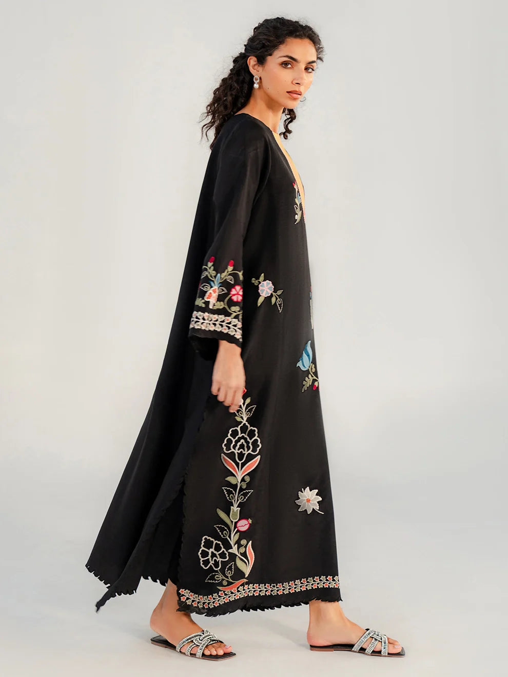 Onyx - 2Pcs Raw Silk Ensemble
