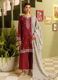 Embroidered 3 PC Suit