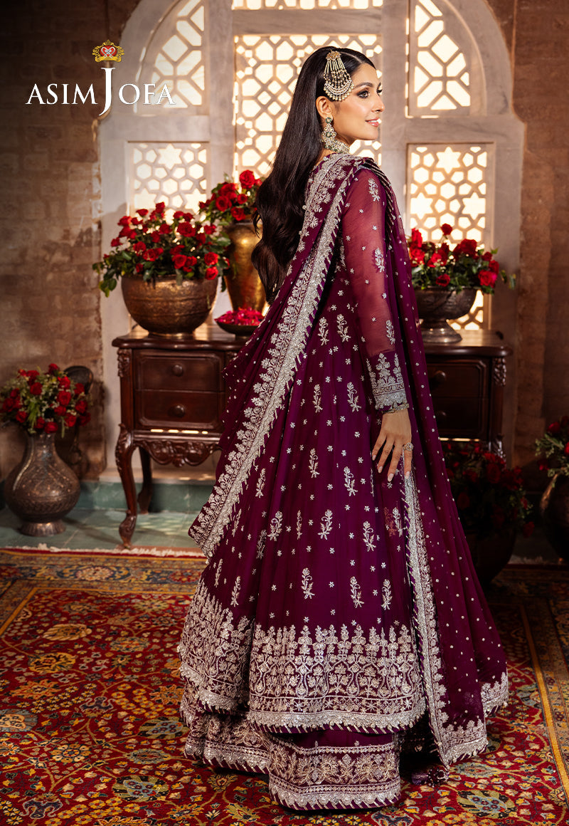Ajjj-01 Embroidered Chiffon 3 Pcs