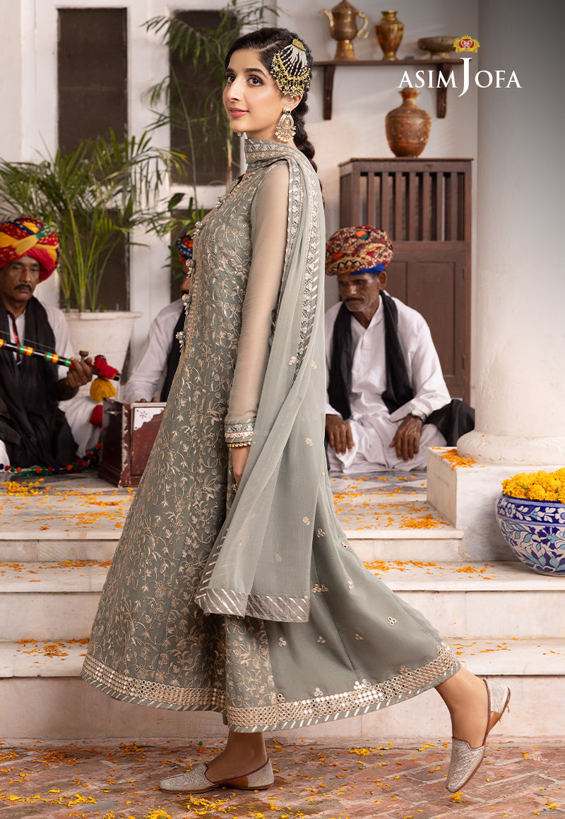 AJAB-15 EMBROIDERED CHIFFON 3 PCS