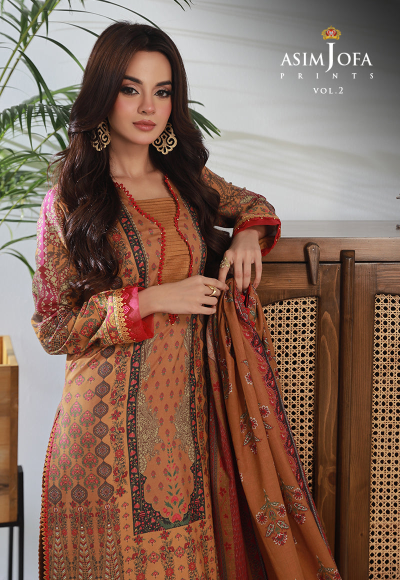 AJBPD-34 PRINTED STITCHED 3 PCS