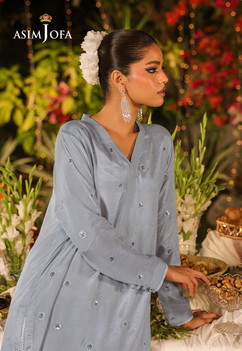 AJPB-172 EMBROIDERED RAW SILK STITCHED 2PC
