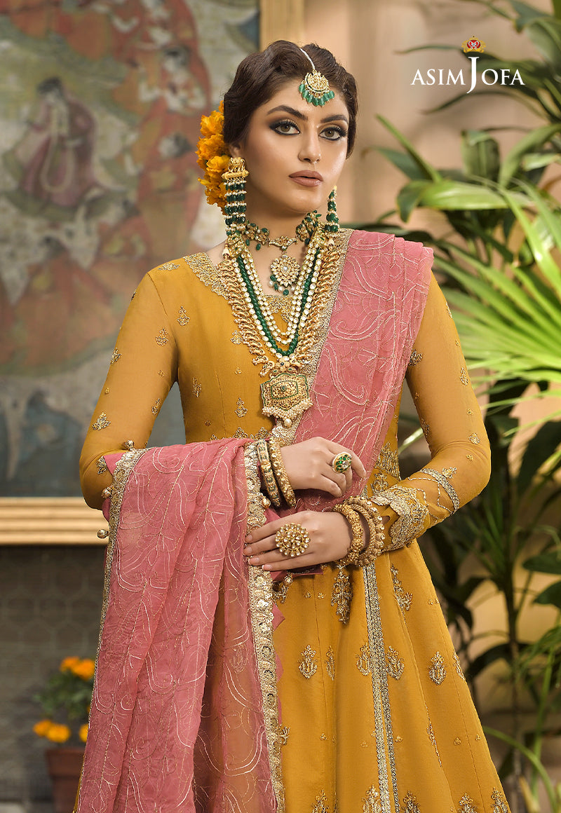 AJR-09 EMBROIDERED ORGANZA 3 PCS