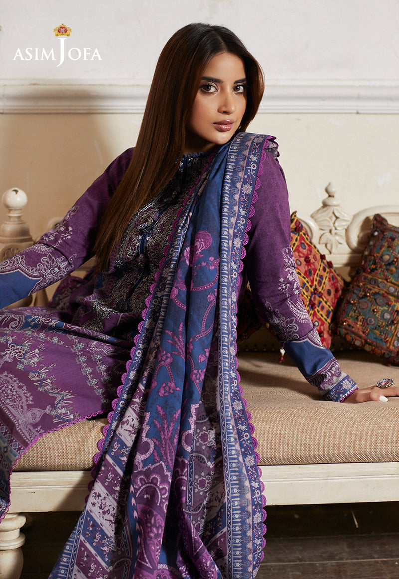 AJS-14 EMBROIDERED LAWN 2 PCS