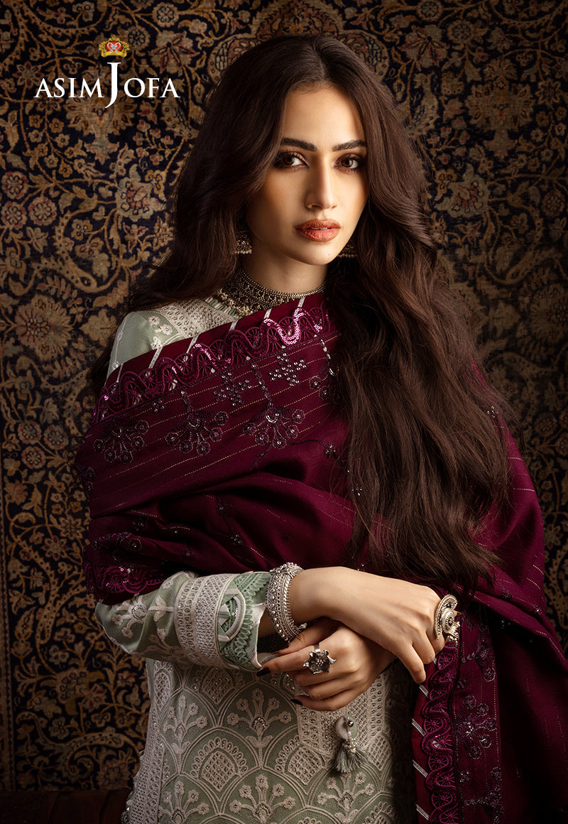 AJKTD-01 EMBROIDERED STITCHED 3 PCS