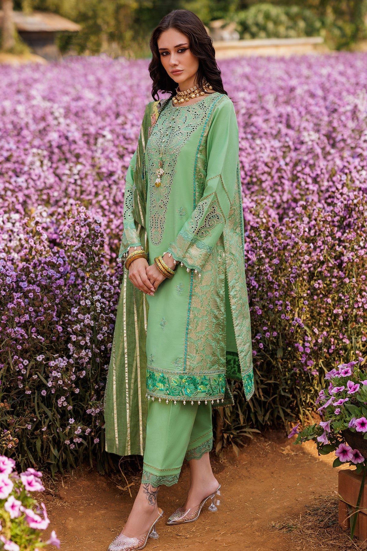 3-PC Unstitched Embroidered Lawn Collection CZ5-04