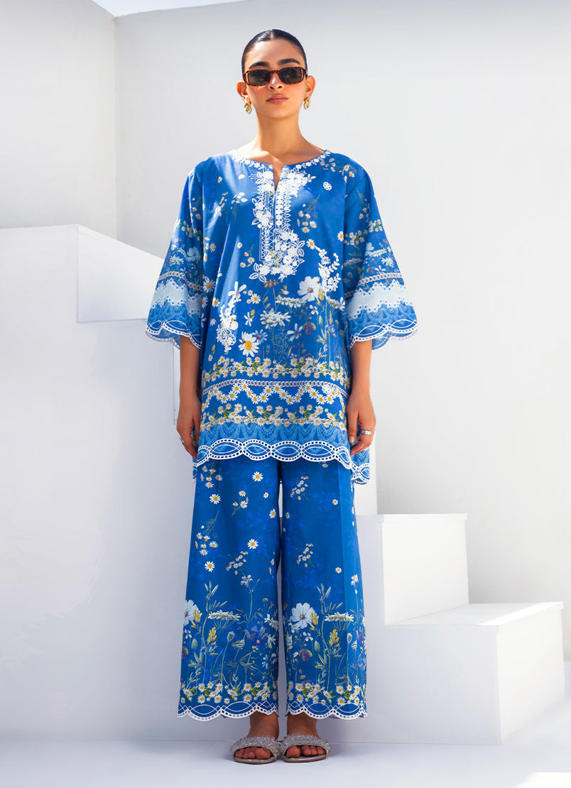 Printed Embroidered CO-ORD Set