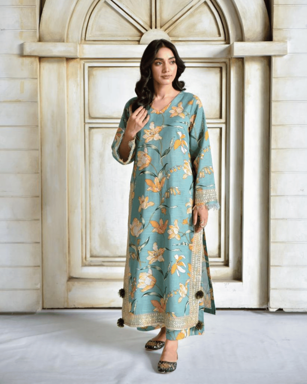 Zink Flora – Khaddar Suit for Women