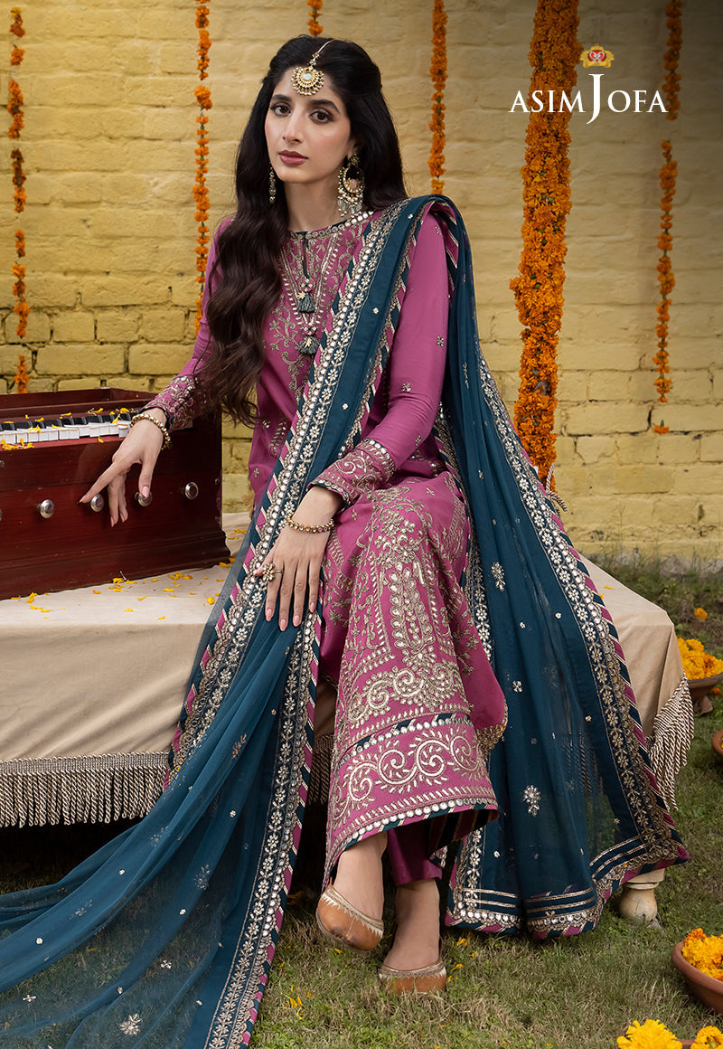 Ajab-19 Embroidered Cotton Silk 3 Pcs
