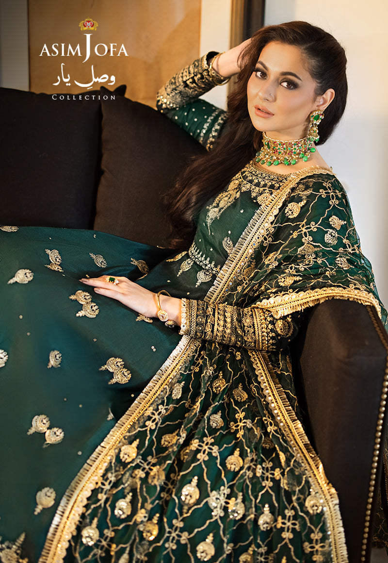AJVY-08 EMBROIDERED INDIAN RAW SILK 3 PCS