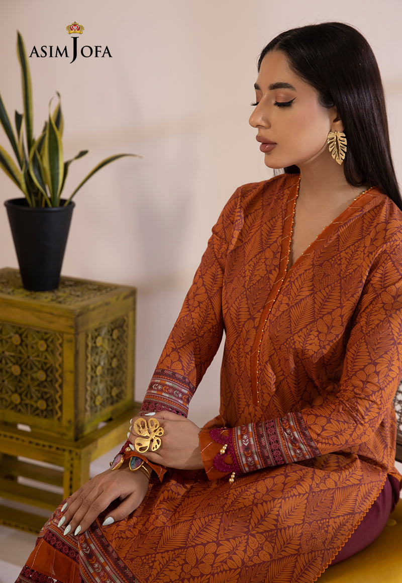 AJULN-12 Embroidered Zari Check Net Unstitched 3 Pcs