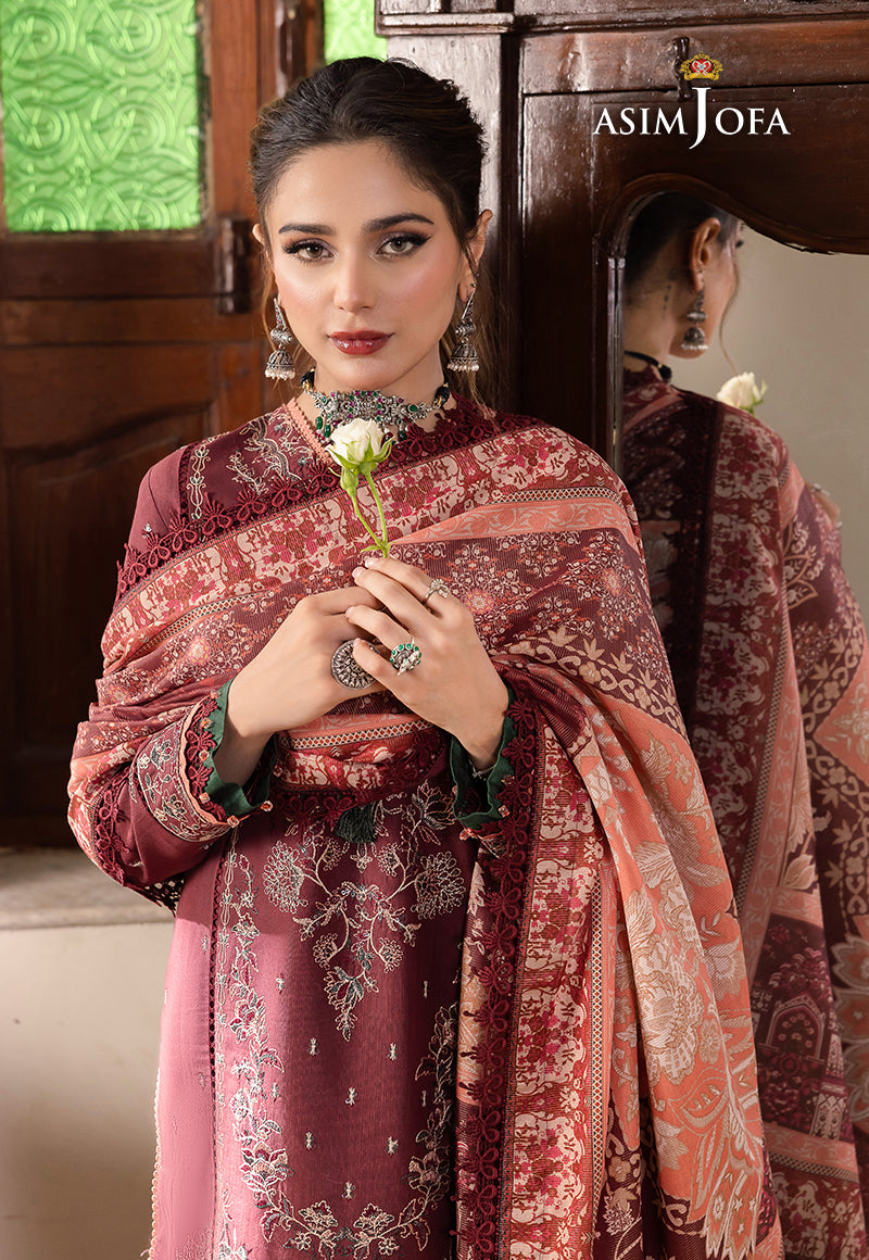 AJRW-34 EMBROIDERED STITCHED 3 PCS