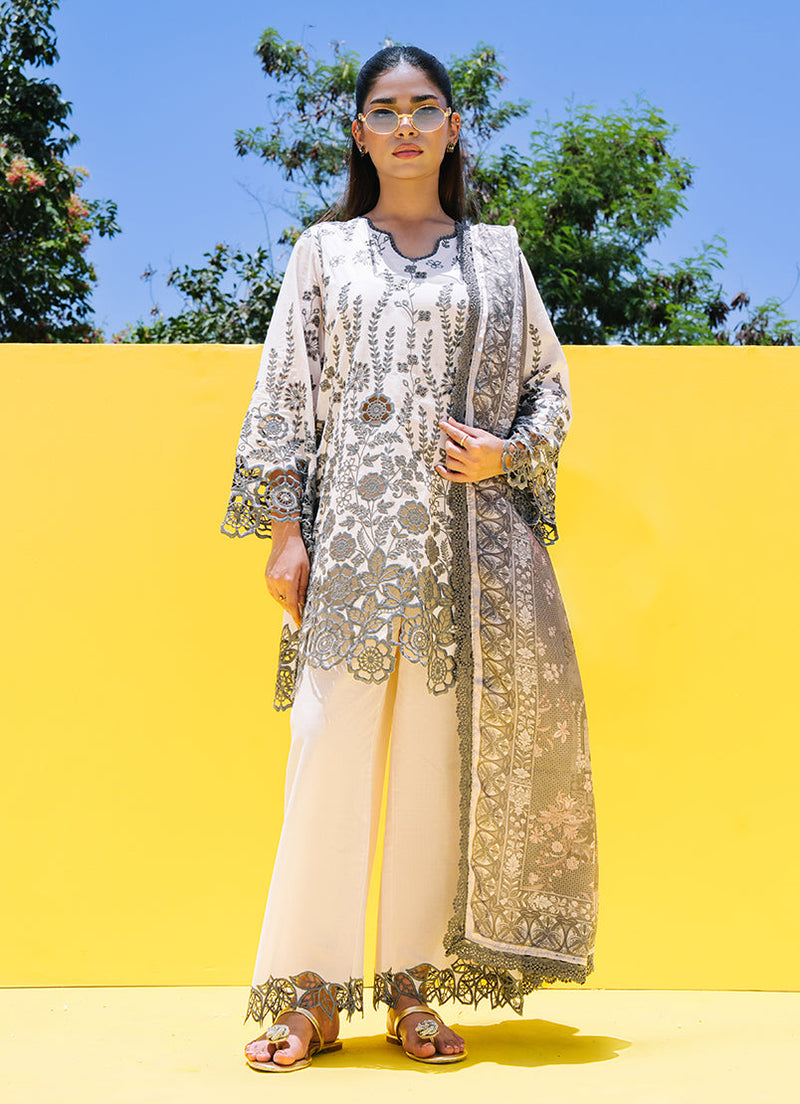Embroidered 3 PC Suit