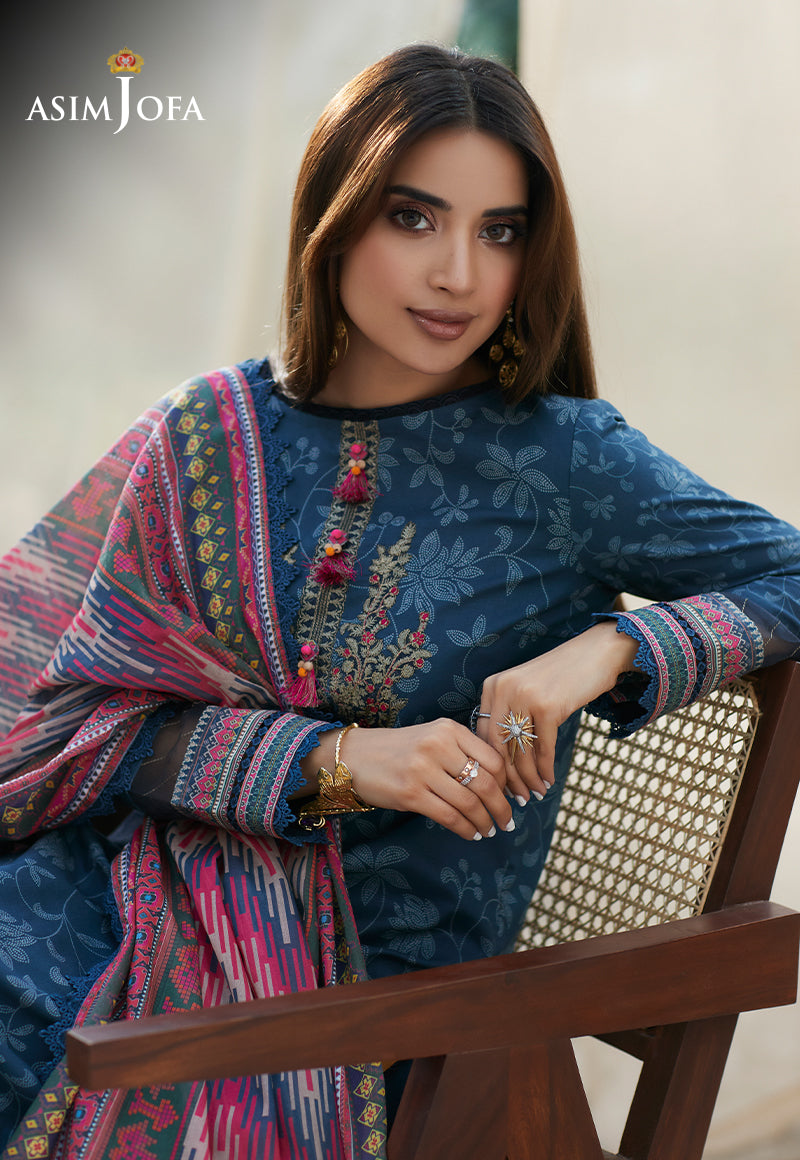 AJS-20 EMBROIDERED LAWN 2 PCS