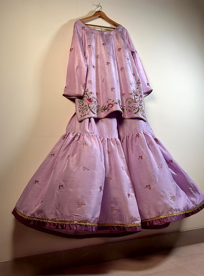 Lilac Gharara Set