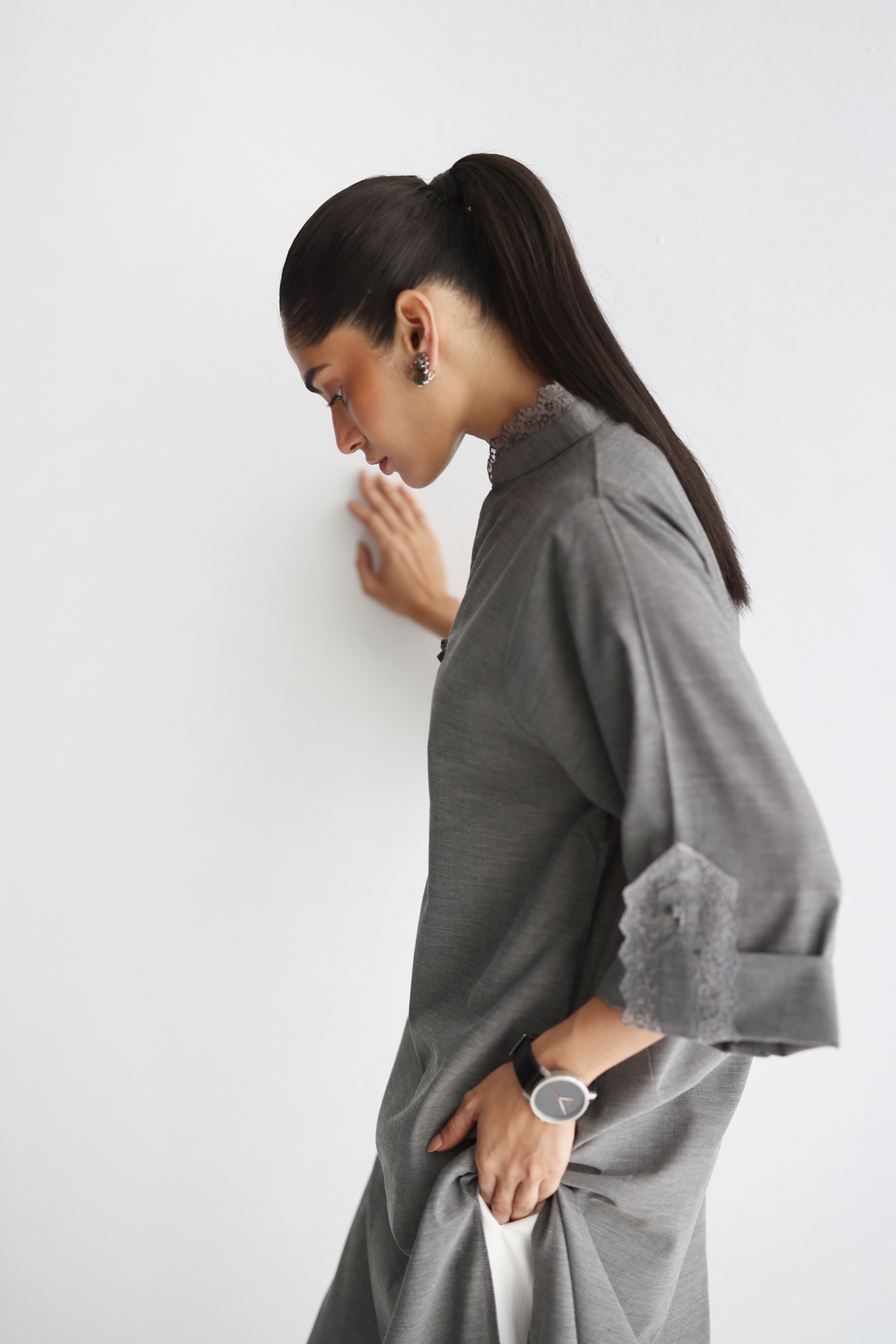Steel Grey - Pánkòu Knot Kurta