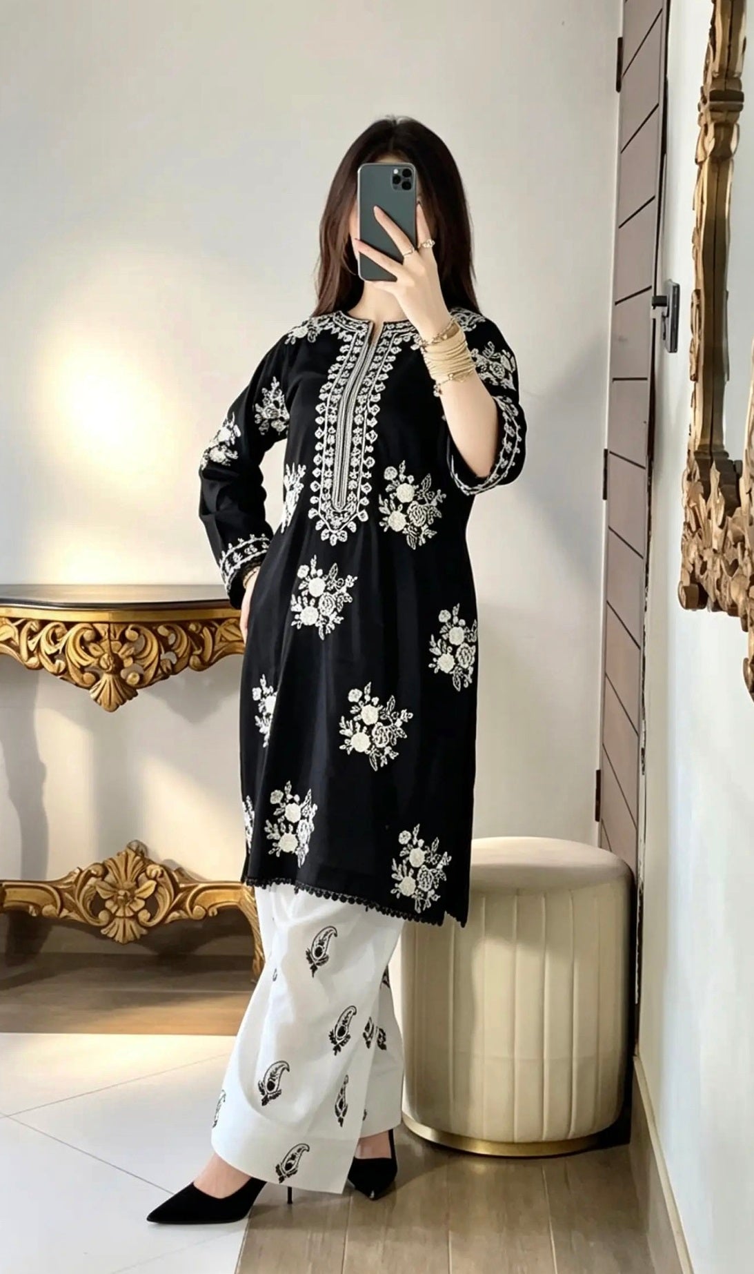 Zara Shahjahan Luxury Embroidered Lawn Unstitched 3Pc Suit PA - 0052