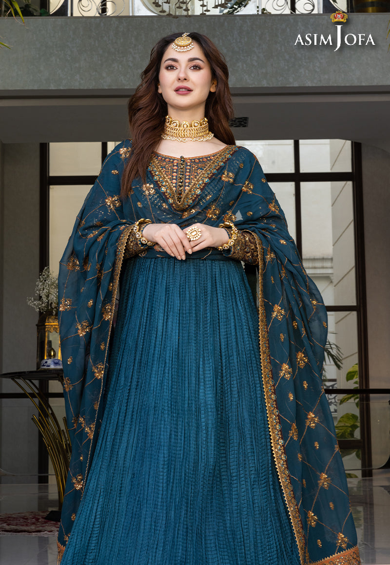 AJHJ-21 DESIGNERS STITCHED EMBROIDERED COTTON SILK 3 PCS