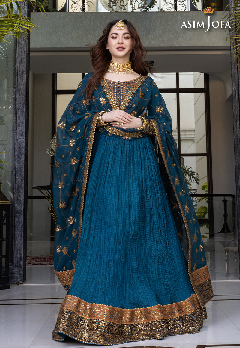 AJHJ-21 DESIGNERS STITCHED EMBROIDERED COTTON SILK 3 PCS