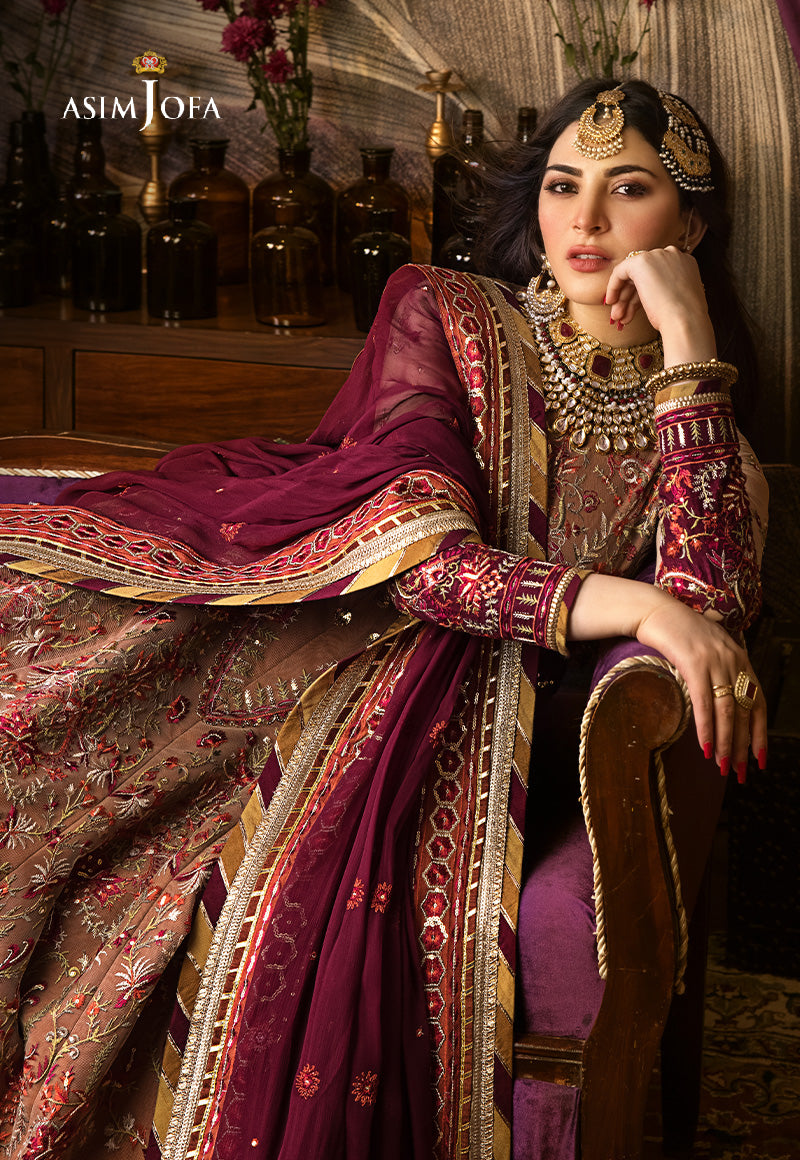 AJST-12 EMBROIDERED NET 3 PCS