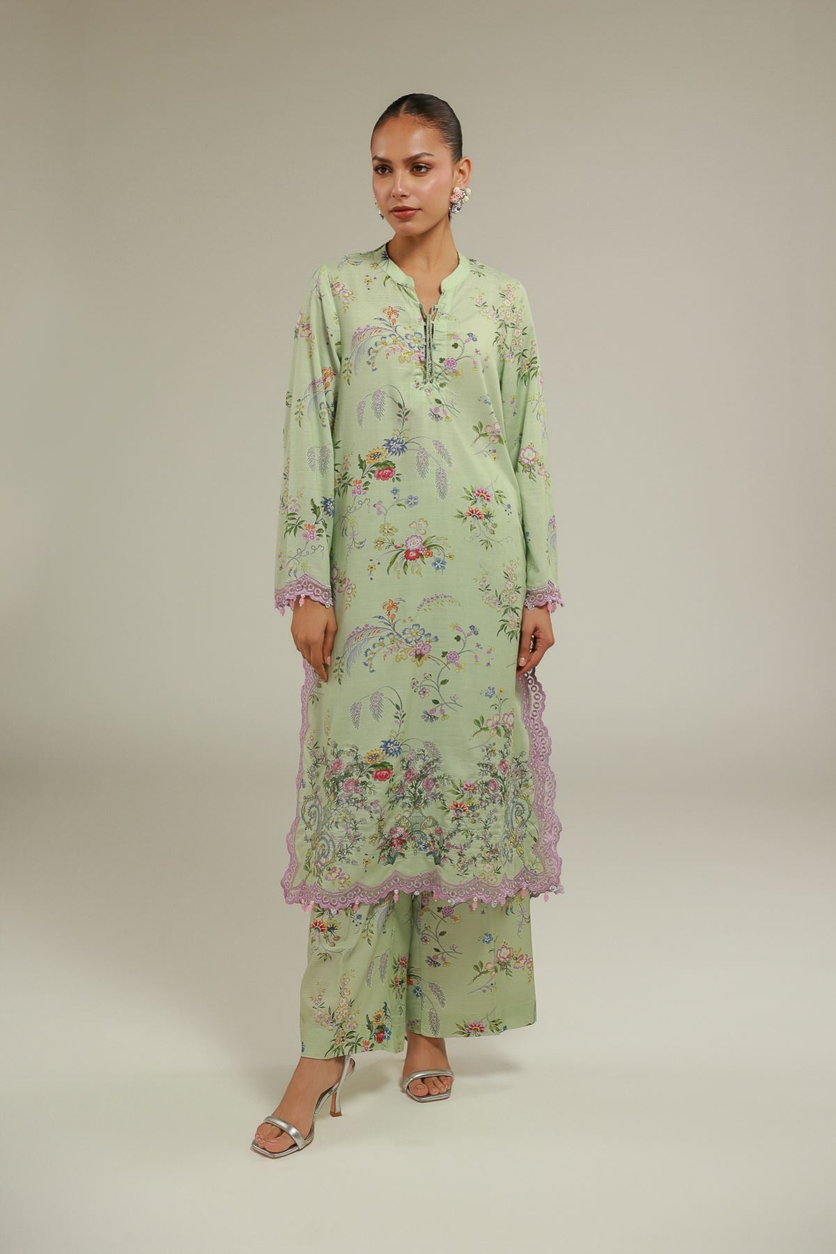 Floral Longline Kurta