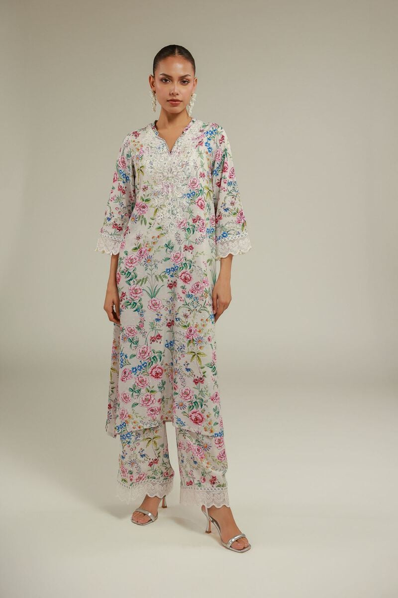 Floral Longline Kurta