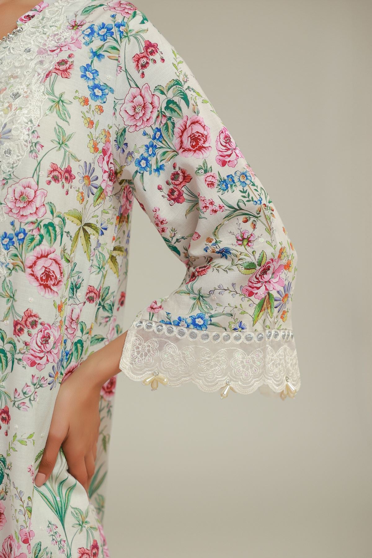 Floral Longline Kurta