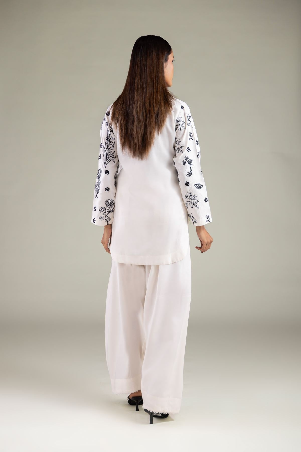 Floral Scalloped Kurta