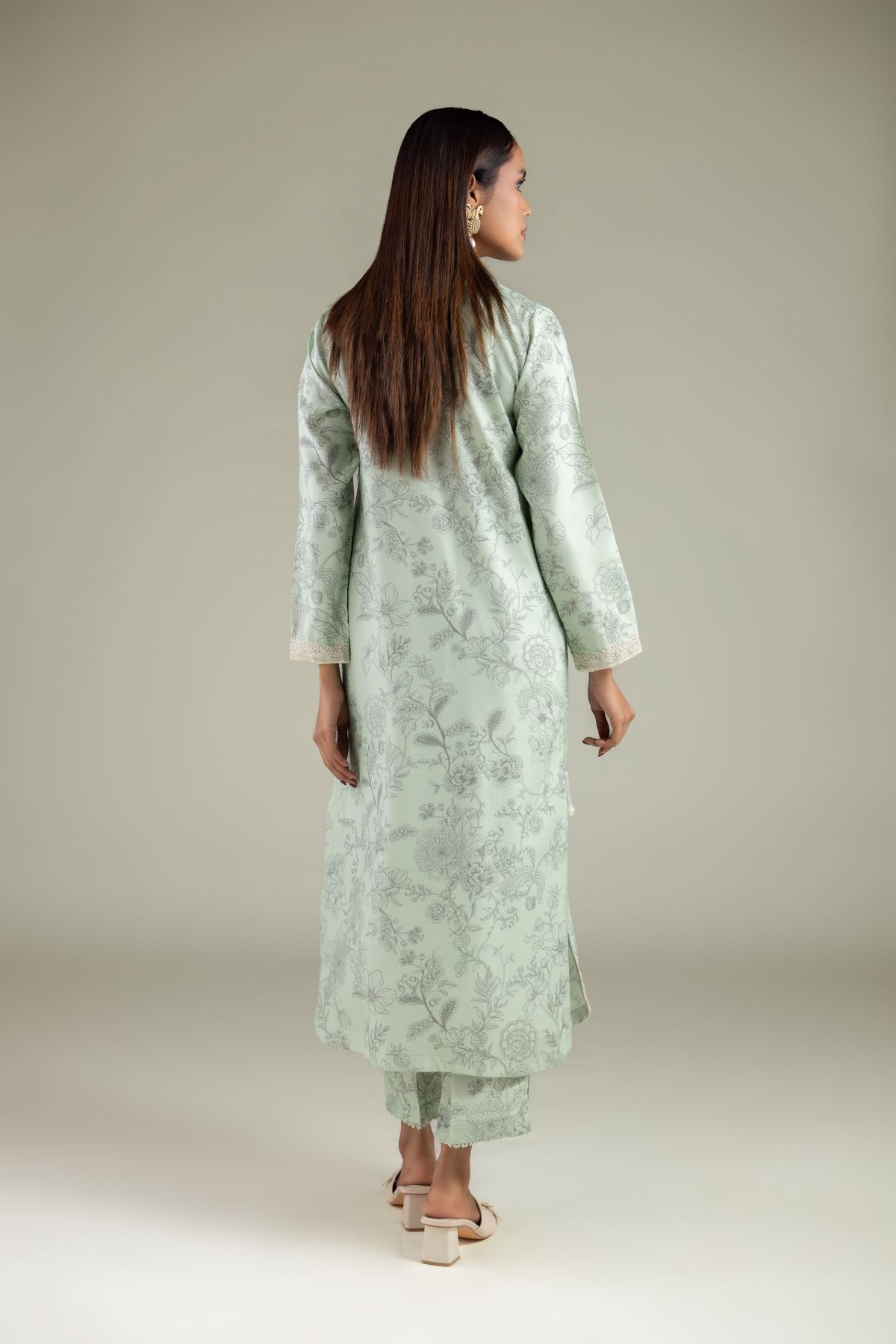 Floral Longline Kurta