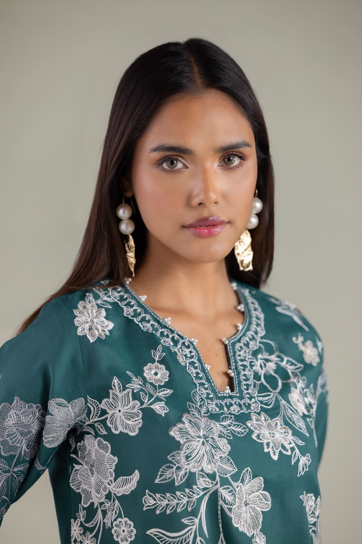 Pearl Floral Kurta