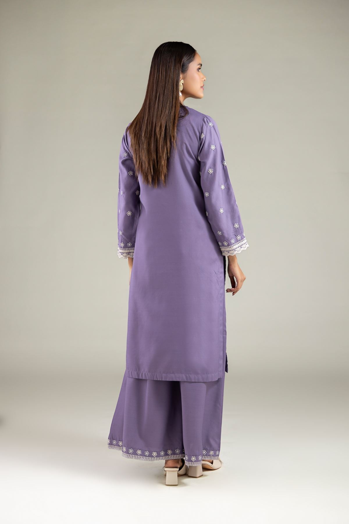 Floral V-Neck Kurta