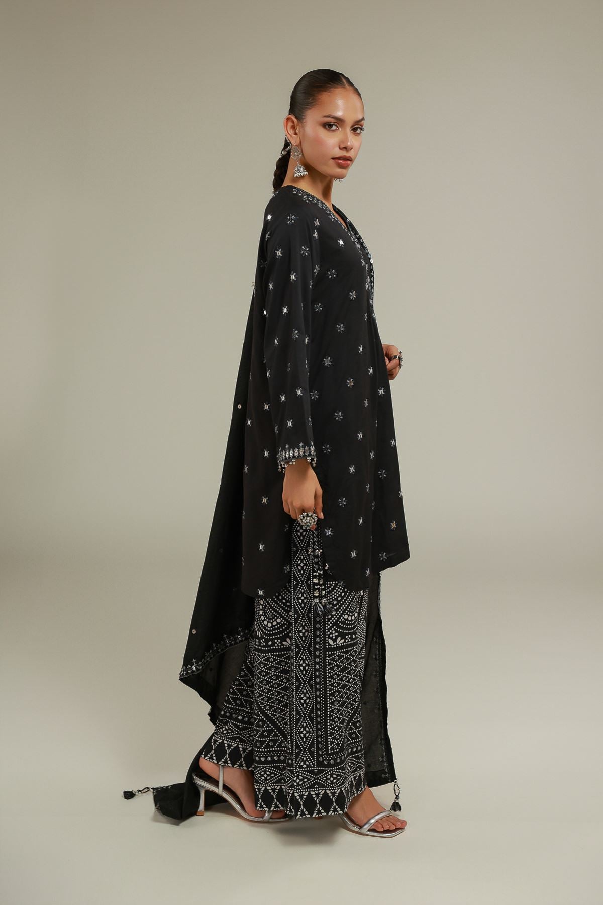 Black Wide-Leg Pants